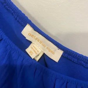 Monteau Blue Strapless‎ Jumpsuit for Weddings thumbnail 2