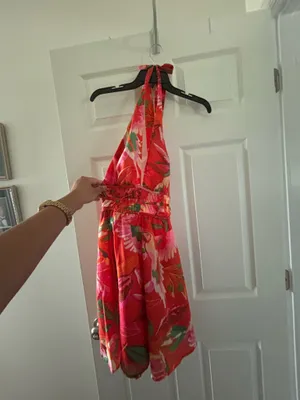 Boho mini dress Red thumbnail 3