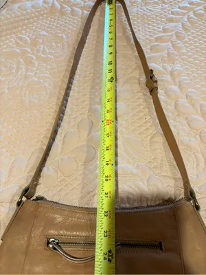 Lucky Brand leather crossbody bag soft tan/beige leather thumbnail 13