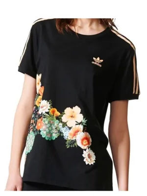 Adidas Originals Jardim Floral Tee Sz XS thumbnail 2