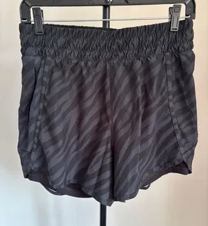 Avia Black Tone-On-Tone Zebra Athletic Shorts thumbnail 1