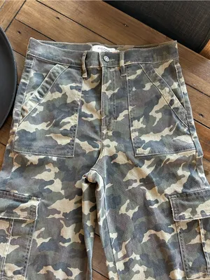 NWOT Hidden Jeans Camo Cargo Pants Green Brown 29 thumbnail 7