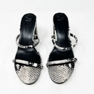 [A New Day] Snake Print Snakeskin Faux Leather Strappy Chunky Block Heels Sz 10 thumbnail 7