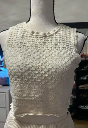 Crop top White Size M thumbnail 1