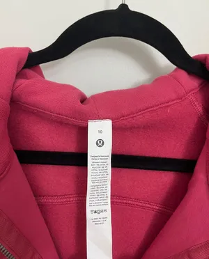 BNWT Scuba Full-Zip Hoodie Hot Pink Size 10 thumbnail 4