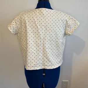Madewell Cream Polka Dot Short Sleeve Tee thumbnail 4