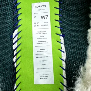 Rothy's The Scuff Slipper Slip On Merino Wool Sherpa Comfort Green 11M NWOT thumbnail 7