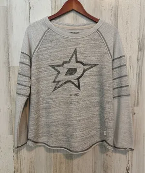 CCM Women's Medium Vintage NHL Sweatshirt Grey Hockey Logo thumbnail 1