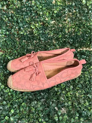 Coach Carson Espadrille pink with tassels, womens shoes size 9 thumbnail 3