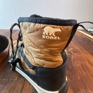 Sorel Whitney II Short Lace Boots Elk Black Waterproof Insulated US 6 NY3903-287 thumbnail 7