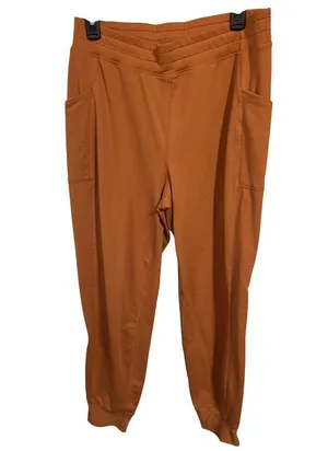 Fabletics Rust Orange Joggers With Pockets - Womens Size M - 100% Polyester thumbnail 1