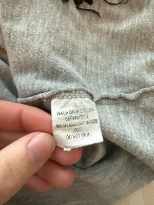 johnny was embroidered grey tee  thumbnail 4