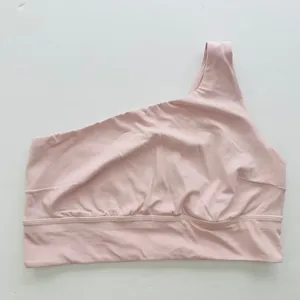 Lululemon Align Asymmetrical Bra Light Support Size 14 C/D Cup Flush Light Pink thumbnail 3