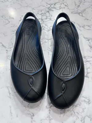 Crocs Comfort Black Olivia‎ II Slip On Sandals Size Women's 10 thumbnail 1