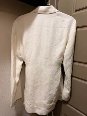 Zara Tie Wrap Linen Blend Blazer thumbnail 4
