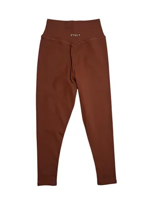 Ptula Sierra Leggings Sienna Rust Brown Buttery Soft High Waist Sz M thumbnail 3