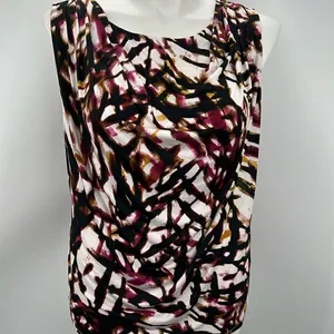 Worthington sleeveless abstract print top XL thumbnail 2