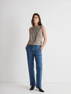 MADEWELL Space-Dyed Boulier Crewneck Sweater Classic Luxury Sleeveless Vest thumbnail 2