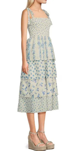 Crystal Doll Floral Midi Dress thumbnail 3
