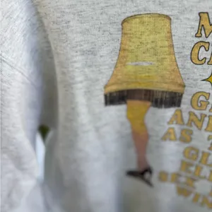 Hanes EcoSmart Grey‎ sweatshirt with Festive Print thumbnail 3