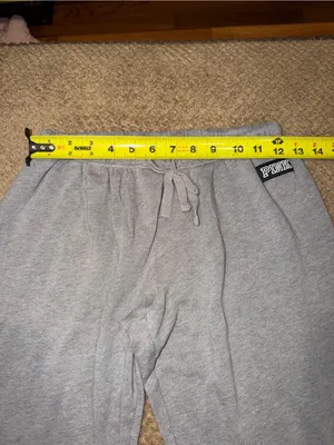 PINK Victoria's Secret Women’s Gray Fleece Jogger Sweatpants thumbnail 7