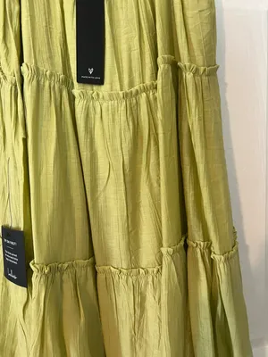Lulus Love the Sunshine Lime Green Tie-Strap Tiered Babydoll Dress thumbnail 5