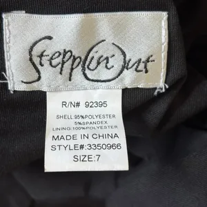 NWT Steppin Out Cut Out Maxi Dress‎ Sz 7 Black Formal Prom Evening Slit thumbnail 6