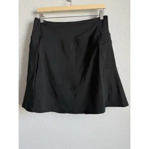 SANTINY Black Ruffled Golf Skort 19"Athletic Tennis Skirt Coquette Gorpcore L thumbnail 9