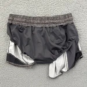 Lululemon Hotty Hot Shorts Low Rise 4" Heather Lux Gray Athletic Women's 6 thumbnail 4