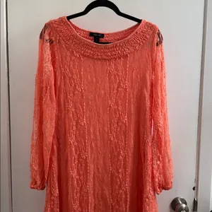 Style & Co Coral Lace Long Sleeve Dress, medium thumbnail 2