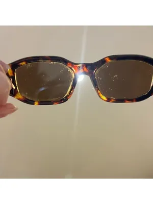 Leopard Print Sunglasses With Gold Accents Brown thumbnail 2