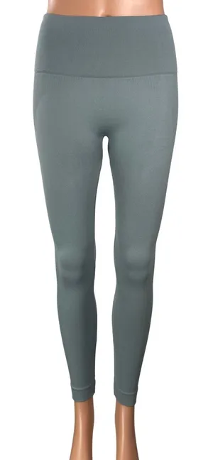 SET Active Women's Gray High Waisted Yoga Activewear Athletic Leggings Pants S thumbnail 1