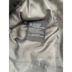 Kenneth Cole Reaction Black Down Puffer Jacket‎ Women Small Chevron Quilted Coat thumbnail 4