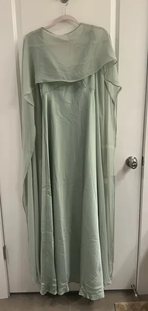 Azazie Dusty Sage Dress thumbnail 1