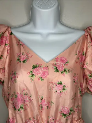LoveShackFancy x Target Floral Mini Dress Size 6 thumbnail 4