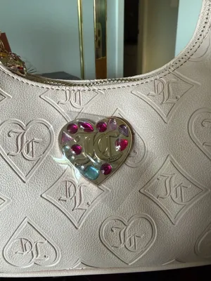 Juicy Couture Blush Pink Clay Glitzed out Hobo. Brand new w/ tags. Flawless thumbnail 2