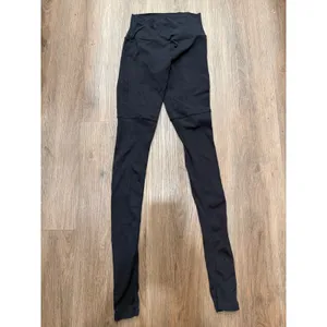 Alo Yoga Goddess High Waisted Ribbed Leggings Black Women XS W5424R‎ thumbnail 2
