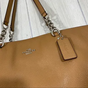 Coach Sophia Pebbled Leather Tote Bag Handbag Purse 36600 thumbnail 3
