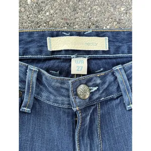 Agave Nectar Sirena Striped Flare Jeans Womens Size 27 Low Rise Denim Y2K USA thumbnail 5