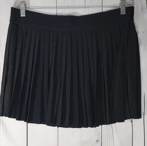 Athleta Match Point Black Pleated Activewear Tennis Sporty Mini Skirt/Skort thumbnail 1