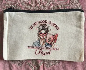 & Other Stories Women’s Canvas Mini Bag Book Lover Design Size 5 by 8 inches NWT thumbnail 1