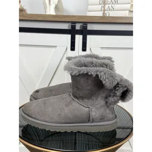 UGG Australia Mini Bailey Bow Grey Suede Ankle Boots Women’s Size 9 US 1005062 thumbnail 2