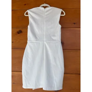 Lulus Enticing Endeavors White Square Neck Sleeveless Skort Romper Classy Sz L thumbnail 4