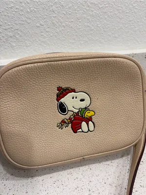 COACH X Peanuts Mini Jamie Camera Bag With Snoopy Cuddle Motif Ivory CF249 thumbnail 2