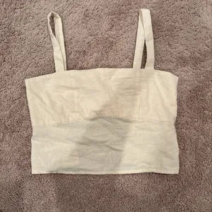 cream tank top open back Tan thumbnail 1