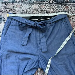 Banana Republic NWT Avery Ankle Dress Pants Tie Belt Blue Size 6 thumbnail 11