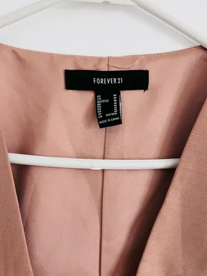 Forever 21 Dusty Rose Tailored Vest Y2K 2000s Coquette 90s Minimalist thumbnail 4