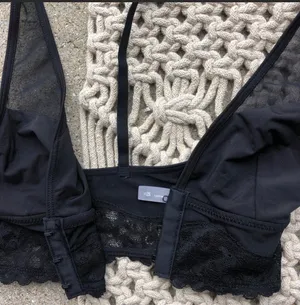 Aerie Black Bralette Size XS thumbnail 2