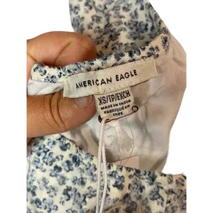 American Eagle Outfitters Floral One Shoulder Crop Top 100% Cotton Size‎ XS thumbnail 6