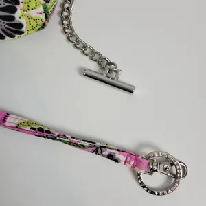 Vera Bradley Crossbody‎ Shoulder Bag Pink Print Fabric Handbag Purse Pocketbook thumbnail 9